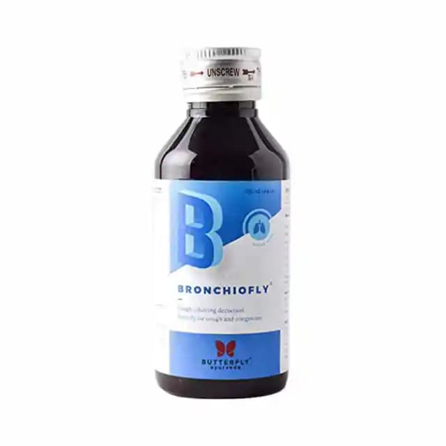 Butterfly Ayurveda Bronchiofly Syrup (1 Bottle of 100 ml Syrup)