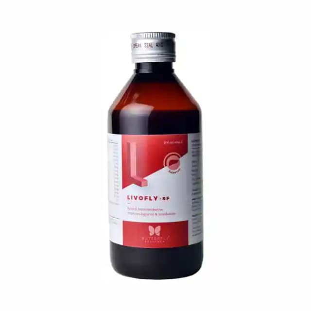 Butterfly Ayurveda Livofly SF Syrup (1 Bottle of 200 ml Syrup)