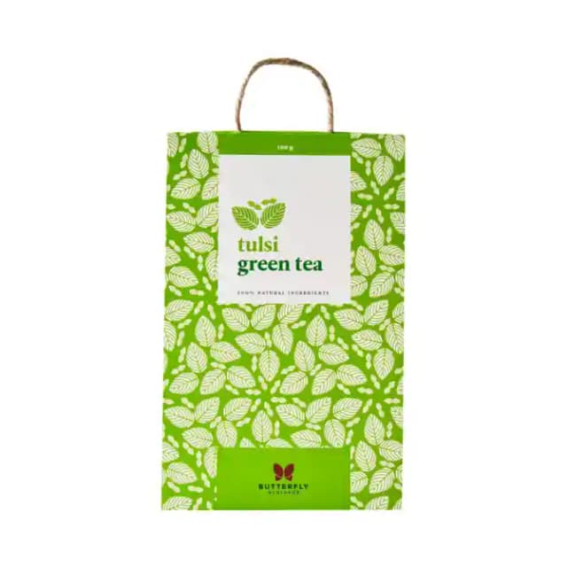 Butterfly Ayurveda Tulsi Green Tea (1 Packet Of 100 gm Tea)