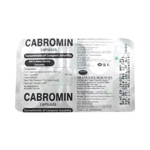 Cabromin (1 Strip Of 10 vegicaps)