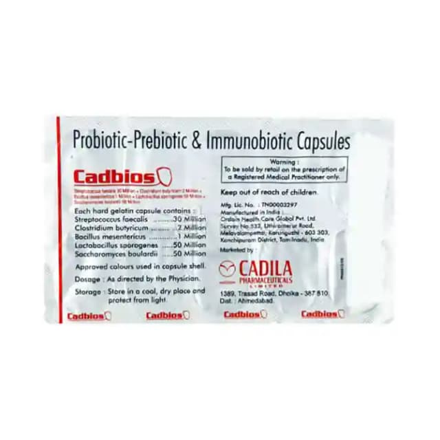 Cadbios (1 Strip Of 10 capsules)