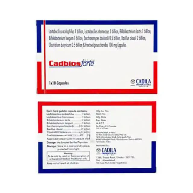 Cadbios Forte (10 Capsules in 1 strip)