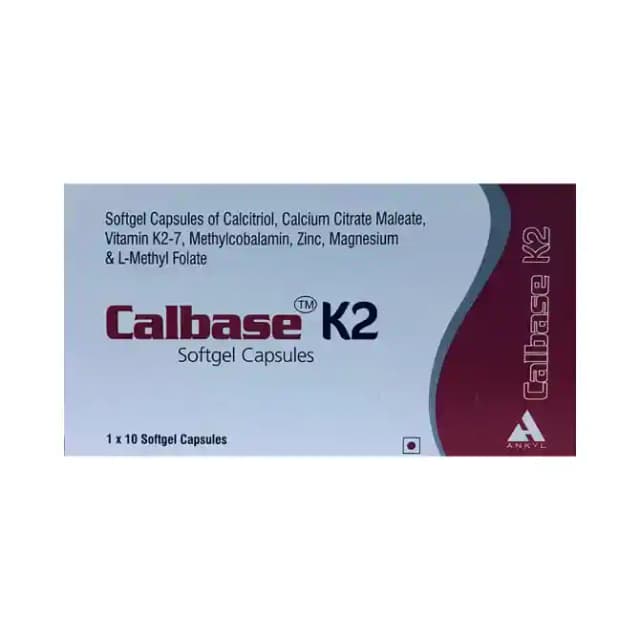Calbase K2 (1 Strip Of 10 capsules)