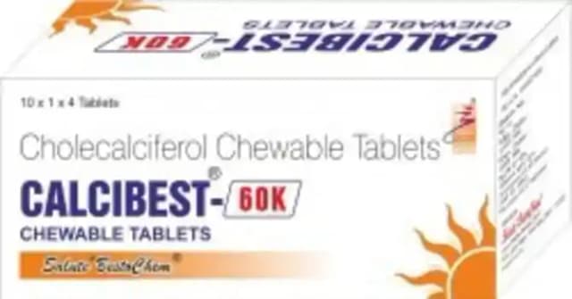 Calcibest 60K (1 Strip Of 4 tablets)