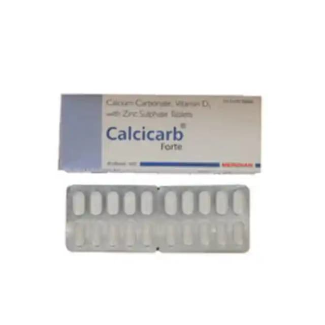 Calcicarb Forte (1 Strip Of 10 tablets)