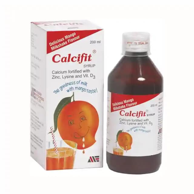Calcifit Syrup (1 Bottle of 200 ml Syrup)
