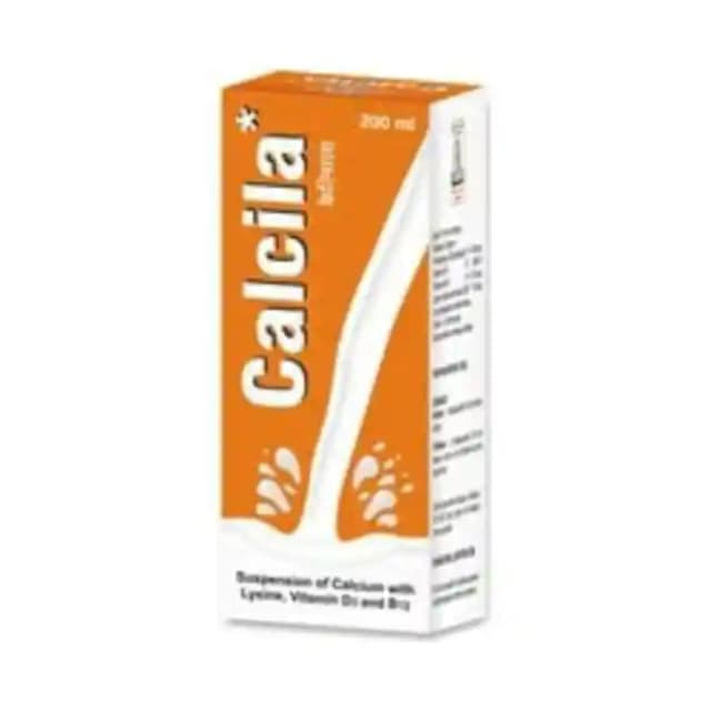 Calcila Syrup (1 Bottle of 200 ml Syrup)