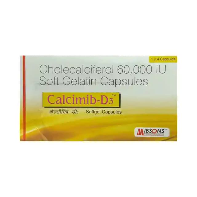 Calcimib D3 Soft Gelatin (1 Strip Of 4 soft gelatin capsules)