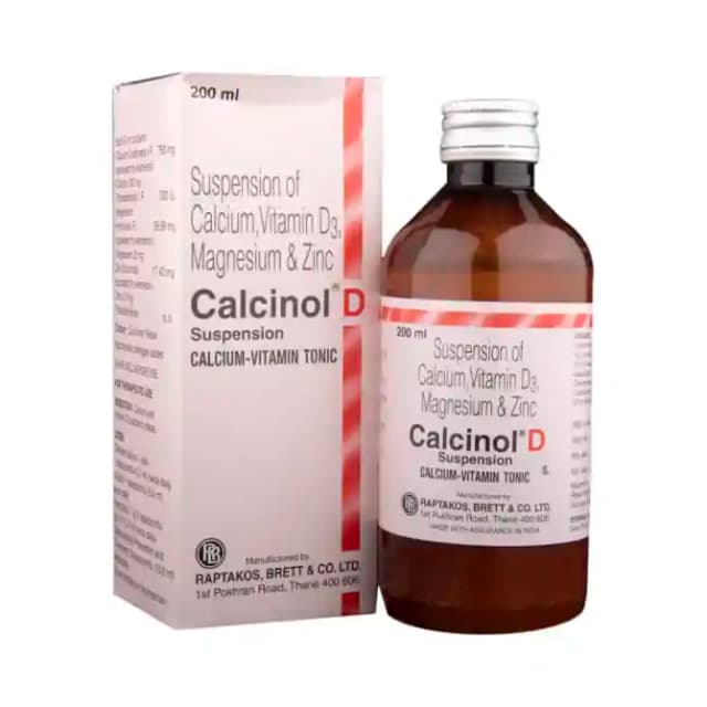 Calcinol D Suspension (1 Bottle of 200 ml Oral Suspension)