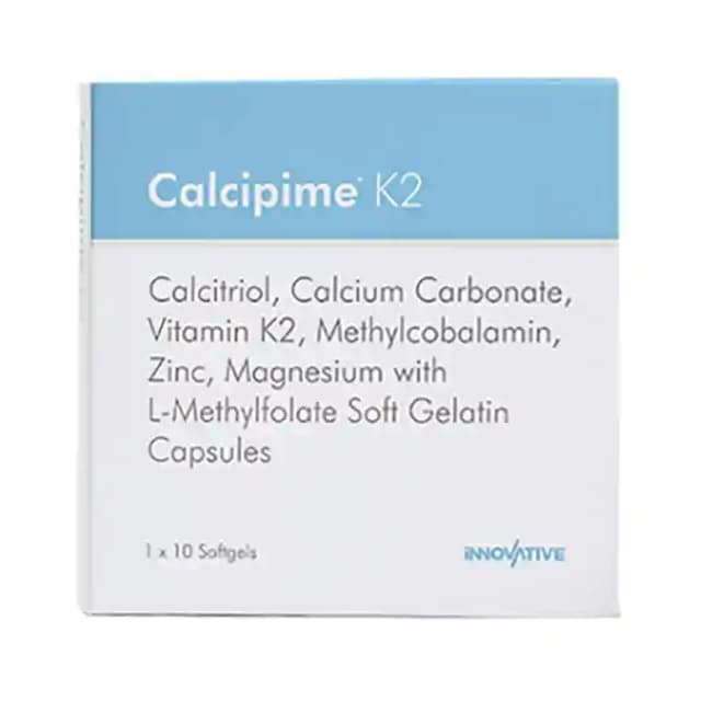 Calcipime K2 (1 Strip Of 10 capsules)