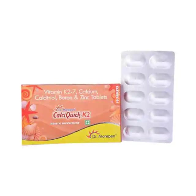 Calciquick K2 (1 Strip Of 10 tablets)