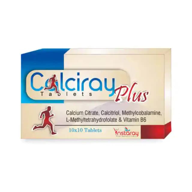 Calciray Plus (1 Strip Of 10 tablets)