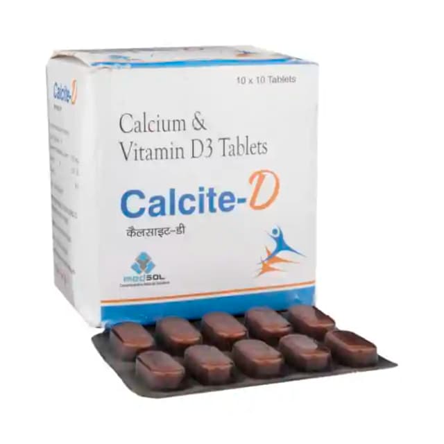 Calcite D (1 Strip Of 10 tablets)