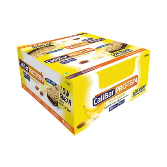 Calibar Protein Bar Crispy Banana (1 Packet Of 12 bars)
