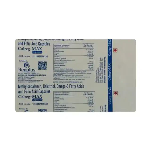 Calreg Max (1 Strip Of 10 capsules)