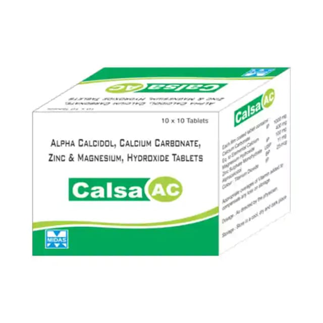 Calsa AC (1 Strip Of 10 tablets)