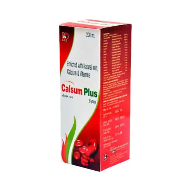 Calsum Plus Syrup (1 Bottle of 200 ml Syrup)