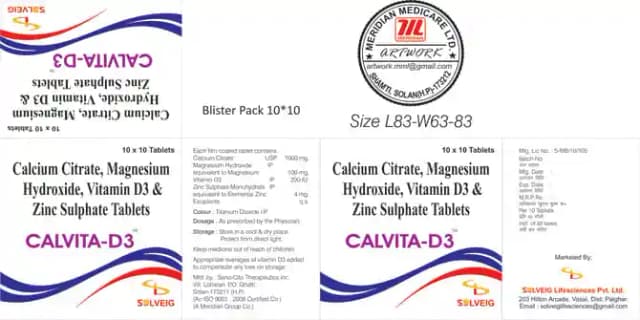 Calvita D3 (1 Strip Of 10 tablets)