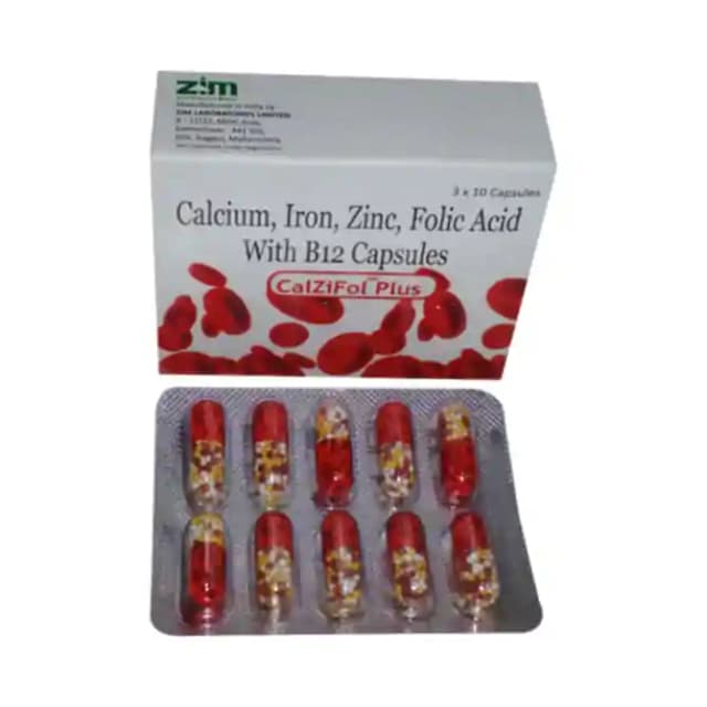 Calzifol Plus (1 Strip Of 10 capsules)