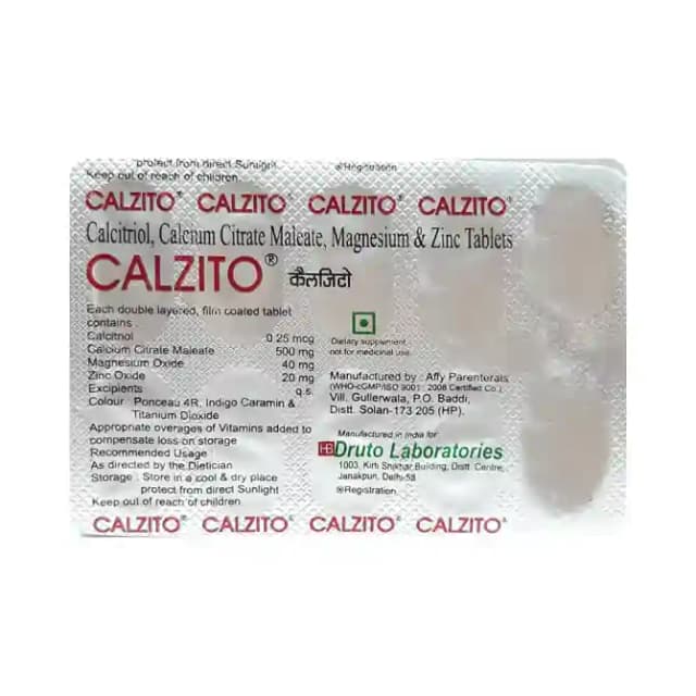Calzito (1 Strip Of 10 tablets)