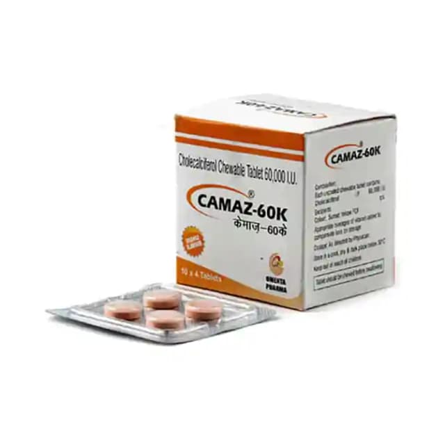 Camaz 60K Chewable (1 Strip Of 4 Chewable Tablets)