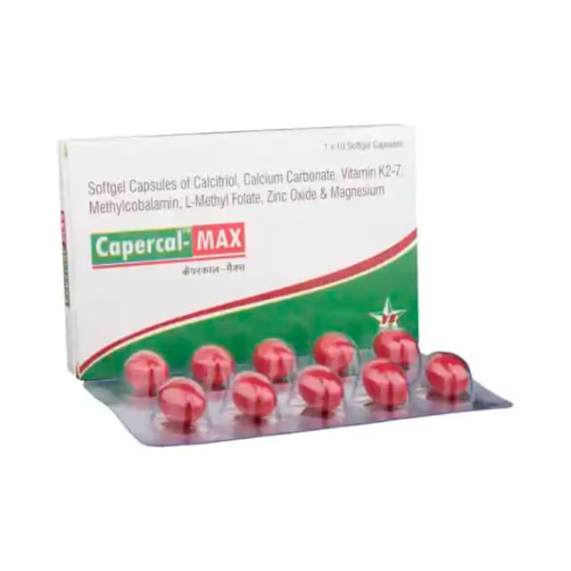 Capercal Max Soft Gelatin (1 Strip Of 10 soft gelatin capsules)