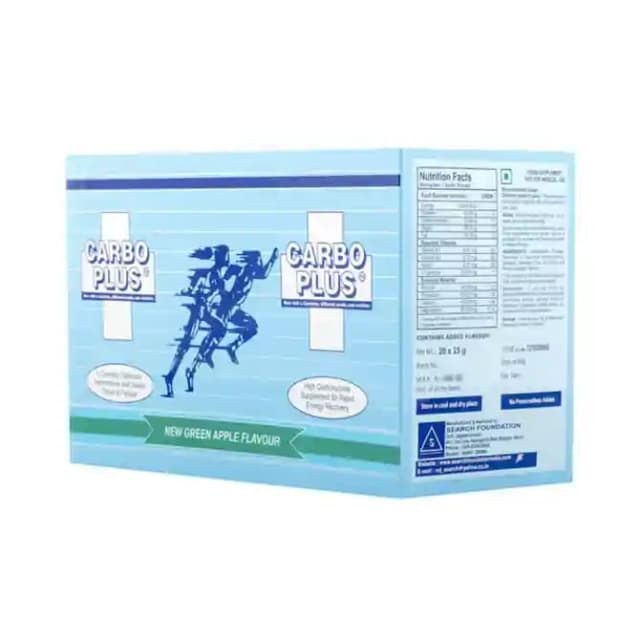 Carbo Plus 25gm Sachet Green Apple (1 Packet Of 20 Sachets)