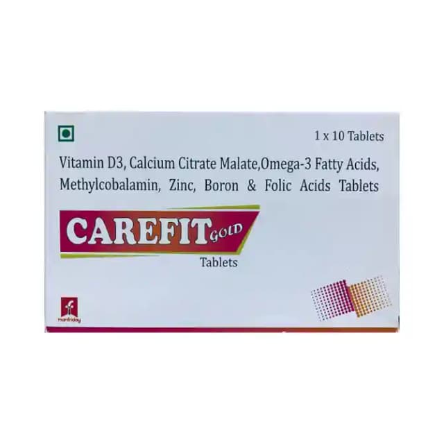 Carefit Gold (1 Strip Of 10 tablets)