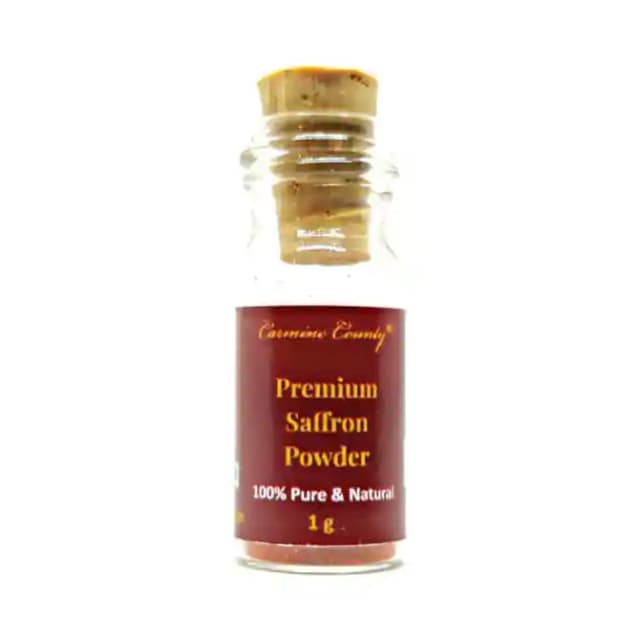 Carmine County Premium Saffron Powder (1 Bottle of 1 gm Powder)