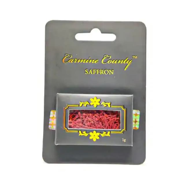 Carmine County Saffron (1 Box Of 1 gm Leaves)