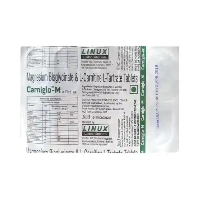Carniglo M (1 Strip Of 10 tablets)