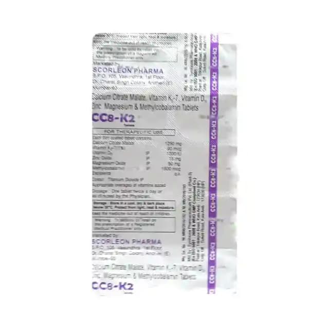 CC8 K2 (1 Strip Of 10 tablets)