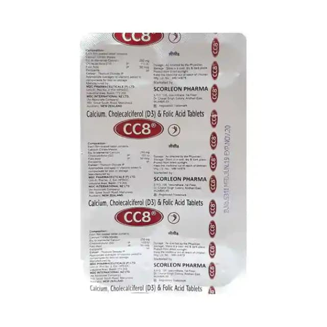 CC8 (1 Strip Of 10 tablets)
