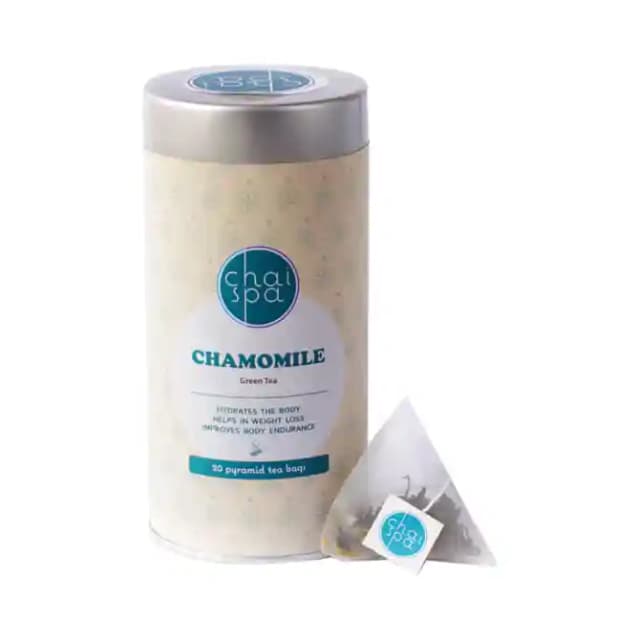 Chai Spa Green Tea Chamomile (1 Tinof20 tea bags)