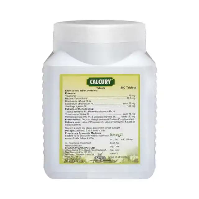 Charak Calcury (60 tablets in 1 bottle)