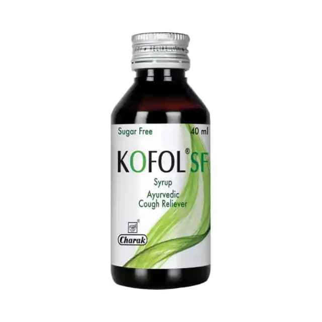 Charak Kofol SF Syrup (1 Bottle of 100 ml Syrup)