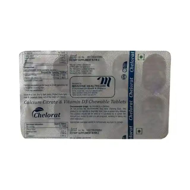 Chelorat Chewable (1 Strip Of 10 Chewable Tablets)