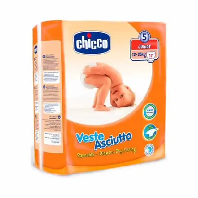 Chicco Diapers Dry Fitting Junior (1 Packet Of 17 pieces)