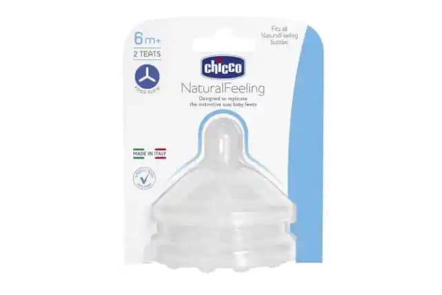 Chicco Natural Feeling 6M+ F Food Teat (1 Packet Of 2 devices)