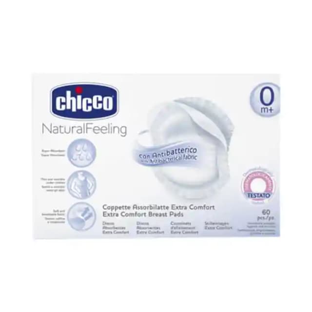 Chicco Natural Feeling Breast pad (1 Packet Of 60 Breast pads)