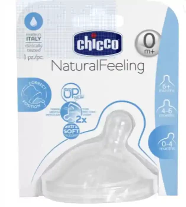 Chicco Teat Stepup New 0M+ F Regular (1 Packet Of 2 units)