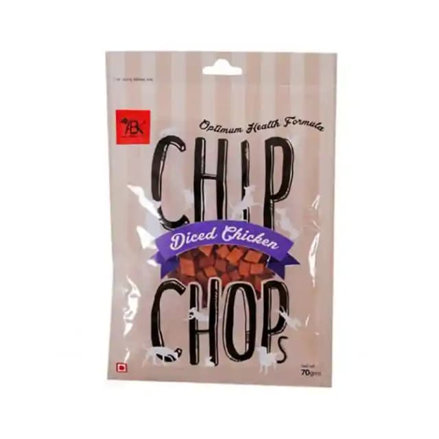 Chip Chops Diced Chicken Dog Treat (1 Packet Of 70 gm Pet Food)