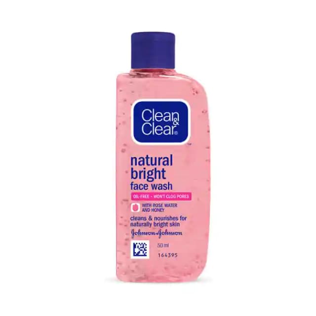 Clean & Clear Natural Bright Face Wash (1 Bottle of 50 ml Face Wash)