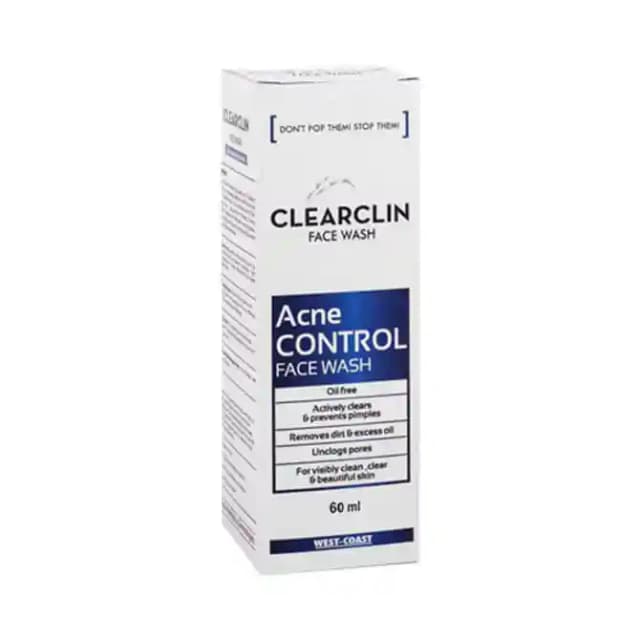 Clearclin Anti Acne Control Face Wash (1 Bottle of 60 ml Face Wash)