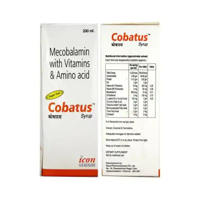 Cobatus Syrup (1 Bottle of 200 ml Syrup)