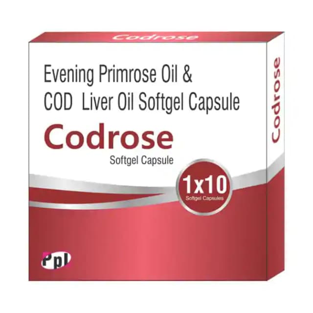 Codrose Softgel (1 Strip Of 10 soft gelatin capsules)