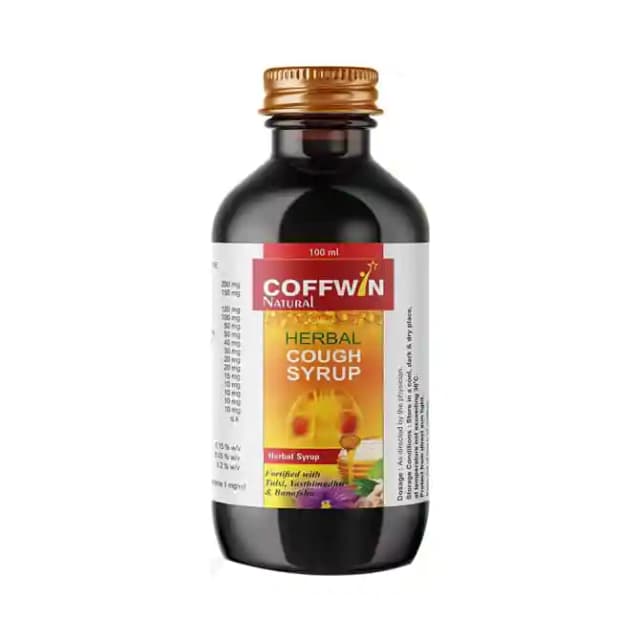 Coffwin Natural Herbal Cough Syrup (1 Bottle of 100 ml Syrup)