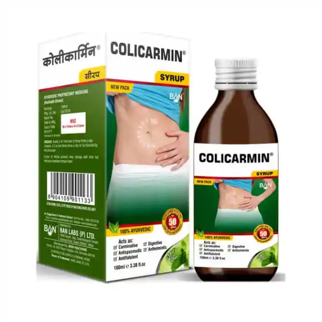 Colicarmin Syrup Mint (1 Bottle of 100 ml Syrup)