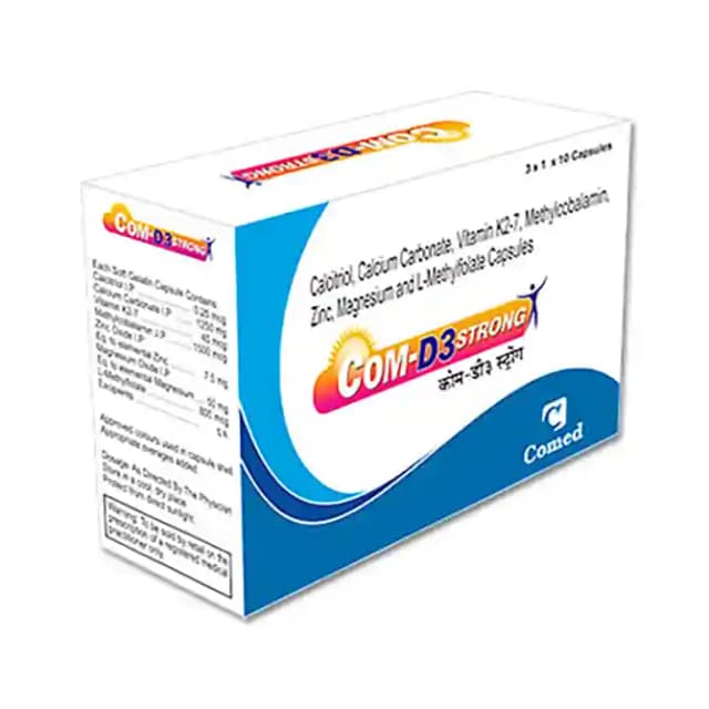 Com D3 Strong (1 Strip Of 10 capsules)