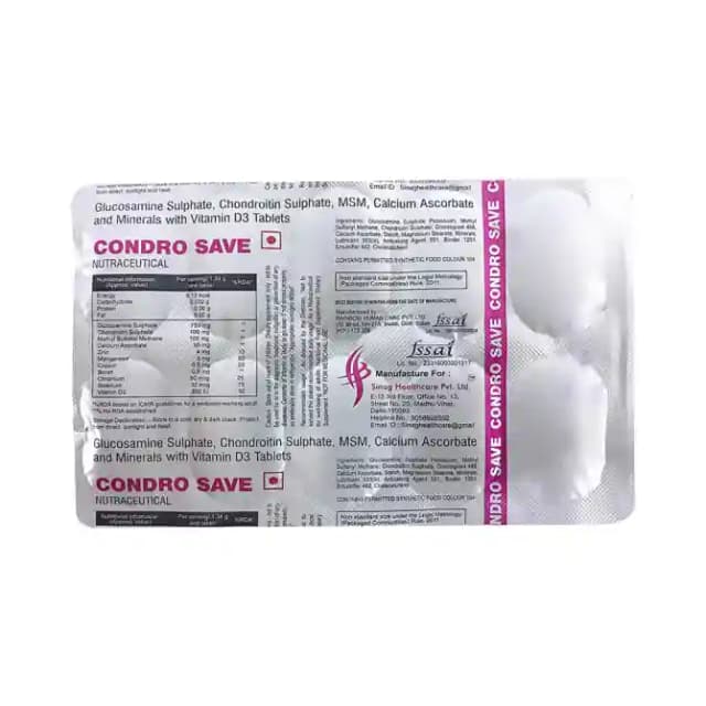 Condro Save (1 Strip Of 10 tablets)